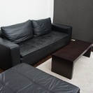 BO Concept レザーソファー3人掛け&オットマン Mezzo 3 seater