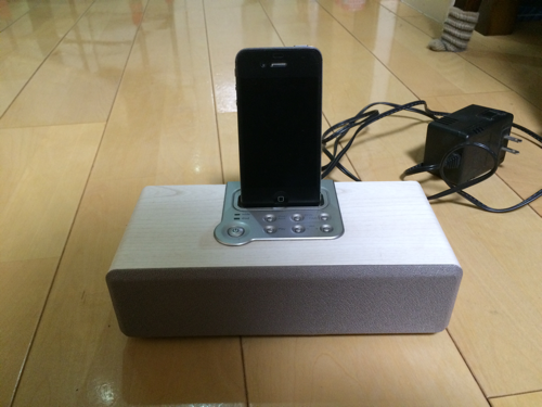 (終了)ELECOM ipod/iPhoneスピーカー  dock端子 aux