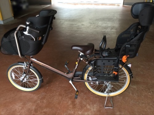 子供乗せ自転車(デリシアデュオ)チャイルドシート前後