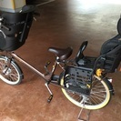 子供乗せ自転車(デリシアデュオ)チャイルドシート前後