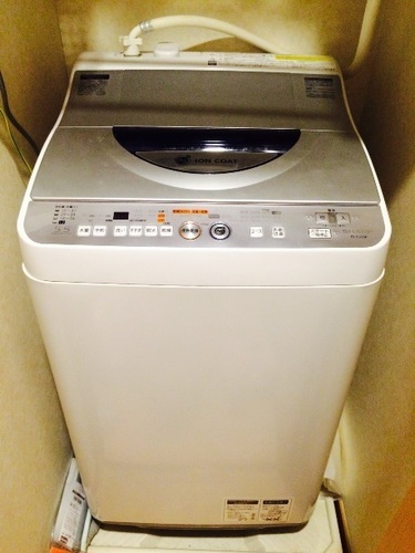 乾燥付き洗濯機5.5kg SHARP ES-TG55K※2010年製