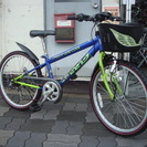 ●新大阪●特選中古自転車　２２型ジュニアマウンテンバイク　青