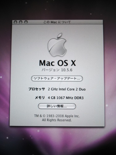 \u003c終了\u003eMac mini early 2009 (MB464J/A BTO)