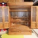 唐木仏壇ミニ　国産天然ケヤキ製