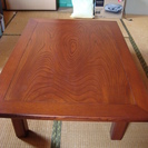 終了しました　木製座卓