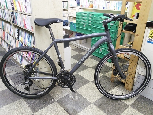 [1416]中古自転車　MARIN マリーン novato ノヴァト　クロスバイク　26×1.50　3×8段変速　アルミフレーム　ディスクブレーキ　グレー