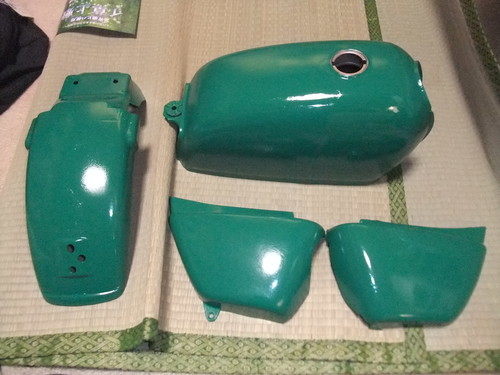 エイプ50 100純正外装セット自家塗装緑 まこと 尾張旭のホンダの中古あげます 譲ります ジモティーで不用品の処分