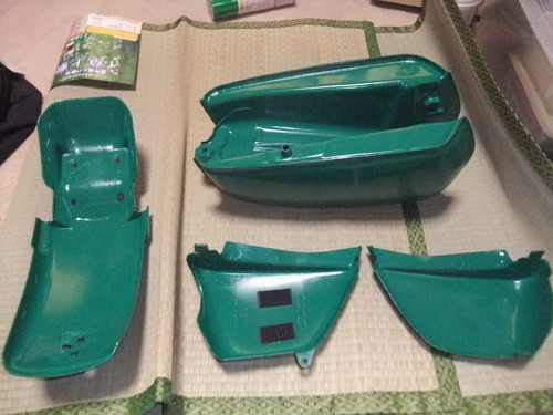 エイプ50 100純正外装セット自家塗装緑 まこと 尾張旭のホンダの中古あげます 譲ります ジモティーで不用品の処分