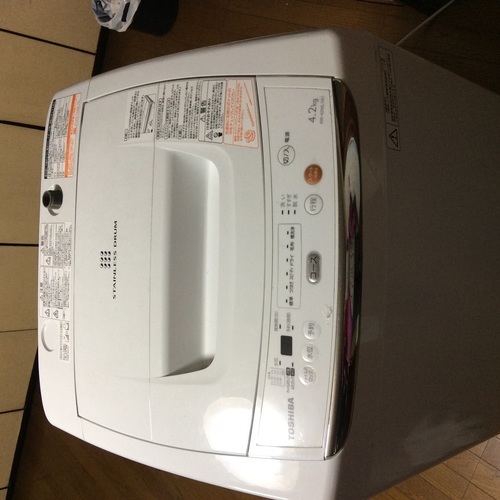 《終了》使用期間短くきれい！ 4.2k洗濯機 2012年式