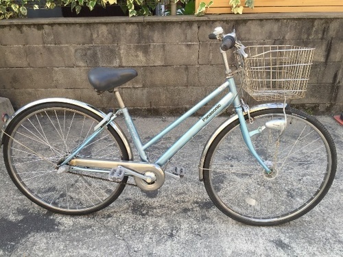 売り切れました！ありがとうございました。鹿児島市 中古自転車 27インチ パナソニックシティサイクル 内装3段 オートライト カギ付き
