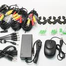 赤外線暗視機能付き！防犯カメラ　4台セット