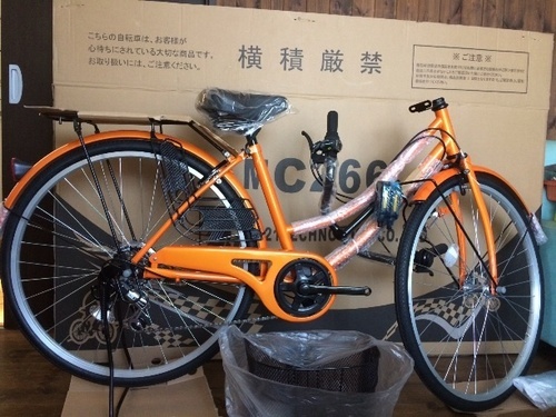 シマノ製ギアチェンジ付き 新品自転車