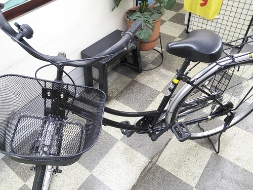 [1614]中古自転車　リサイクル自転車　シティサイクル　ママチャリ　26インチ　シングル　ブラック