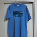 L.L.Bean ブルーTシャツ