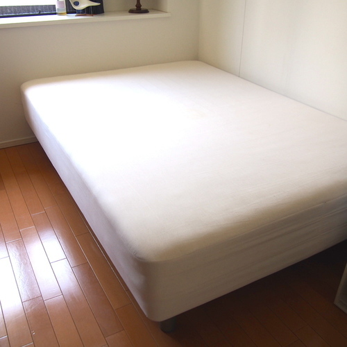 無印良品 脚付きマットレス ポケットコイル/ダブル ベッド 脚付マットレス ポケットコイル （洗えるカバー 組み立て仕様