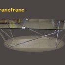 Francfranc ガラスローテーブル