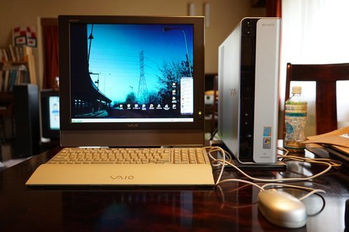 VAIO デスクトップPC　19インチモニター付き　windows xp　一式セット