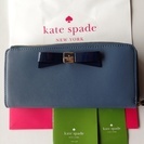 新品 Kate Spade リボン付き長財布