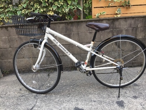 売り切れました！ありがとうございました。鹿児島市 中古自転車 27インチ シティサイクル 6速 Vブレーキ オートライト