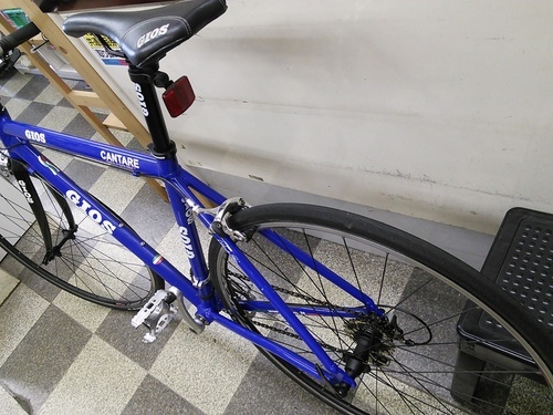 [1597]GIOS CANTARE ジオス カンターレ クロスバイク 700×25C 2×9段変速 アルミフレーム＋カーボンフォーク ブルー