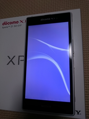docomo 青っぽい Xperia Z1 (SO-01F) 【送料込】