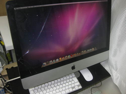 今週の土曜の夜にお取引と可能な方は5000円引き　IMAC A1311 2010 I3  ジャンク　完動品　液晶ガラス割れ　普通に映ります