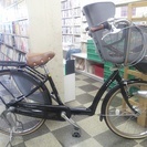 [1658]ブリヂストン　アンジェリーノ　子供乗せ自転車　26×22インチ　内装3段変速　オートライト　アルミフレーム　リモートレバーハンドルロック　ローラーブレーキ　同色パイプキャリア　BAA自転車安全基準適合　ブラック