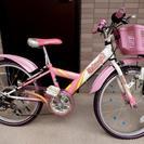 【取引完了】22インチ◆子ども用自転車◆ピンク×白◆ブリヂストン