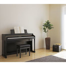 レッスンに最適！木製鍵盤電子ピアノ　カワイ　CA17　ホワイト展示中