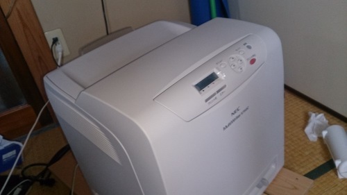 カラーレーザープリンタ NEC PR-L5750C　動作異常無し