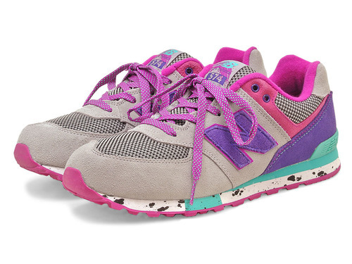 新品箱入り23cmニューバランス NEW BALANCE KL5749AG シルバー/パープル ランニングシューズ レディース