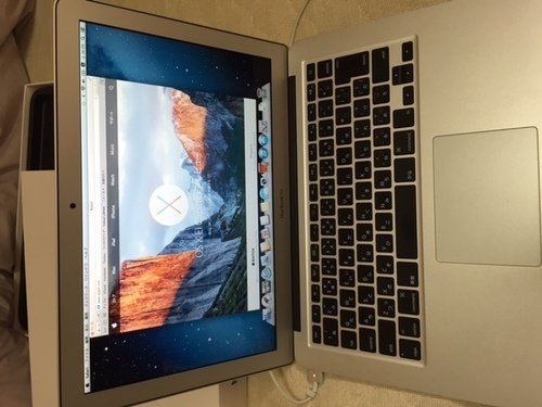 売れました。macbook air13インチ Mid2012 cori5 18GHz 4GB 128GBストレージ訳あり
