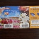 大阪舞洲ゆり園　特別割引券　２枚　１枚で２名様まで有効