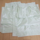 セシール レースカーテン（薄グリーン色）２枚セット