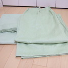 セシール カーテン（薄グリーン）２枚セット