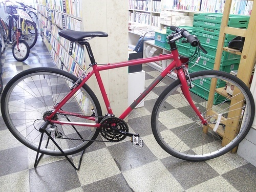 [1785]ブリヂストン アンカー ANCHOR UC5　クロスバイク　700×32C　3×8段変速　クロモリ　Vブレーキ　状態良好　レッド