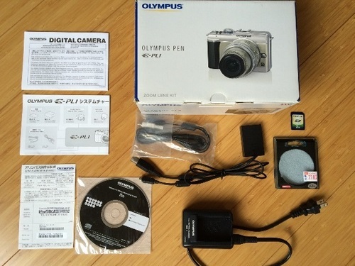 美品 OLYMPUS PEN E-PL1シャンパンゴールド SDカード付