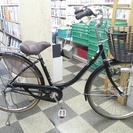 [1723]自転車　リサイクル自転車　マルイシ　シティサイクル　ママチャリ　26ンチ　内装3段変速　3LEDオートライト　ローラーブレーキ　BAA自転車安全基準適合　ブラック