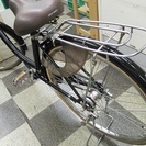 [1723]自転車　リサイクル自転車　マルイシ　シティサイクル　ママチャリ　26ンチ　内装3段変速　3LEDオートライト　ローラーブレーキ　BAA自転車安全基準適合　ブラック