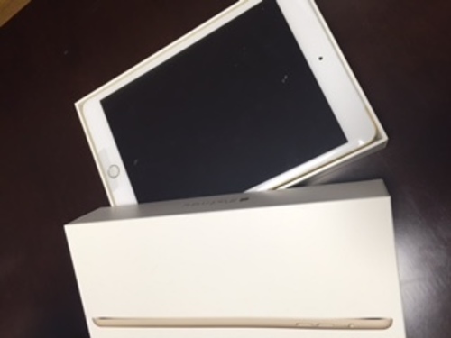 終了です　iPad mini 3 wifi⁺cell 16G ゴールド
