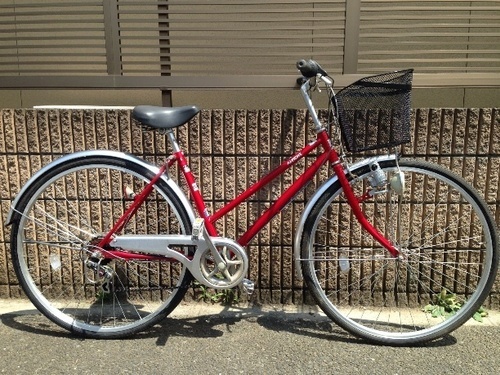 【販売済】【218】シティサイクル  27インチ  外装6段変速  ダイナモライト【6980円】