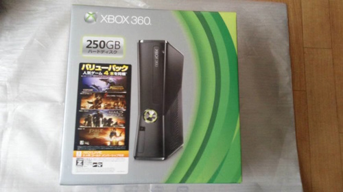 【終了】XBOX360　S　250GB　バリューパック＋おまけソフト5本