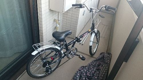 今年初め購入の折り畳み自転車