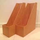 木製ファイルボックス2個セット