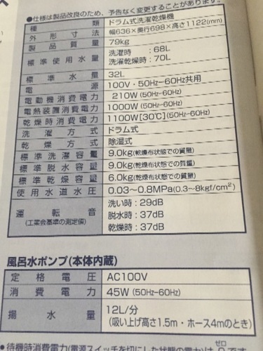 SANYOドラム式洗濯乾燥機です