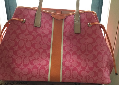 COACH シグネチャートートバッグ ピンク