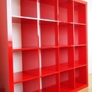 IKEA  イケア　４段　赤い棚　赤いシェルフ