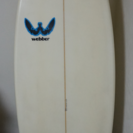 【交渉中】中古　Webber the One ６’２サーフボード　ハードケース&リーシュ付き