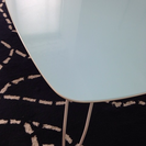 涼しげなブルー☆鏡面折り畳みテーブル