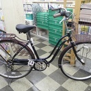その他 [1889]中古自転車　リサイクル自転車　シティサイクル　27インチ　外装6段変速　LEDオートライト　ローラーブレーキ　ブルー×ブラウン